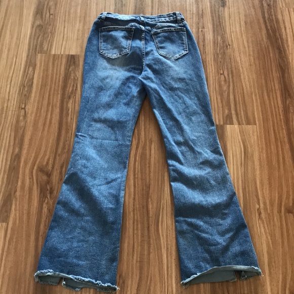 2 items,bermuda Denim jeans size S &size29,stretched,high waist flared leg jeans - Picture 5 of 5